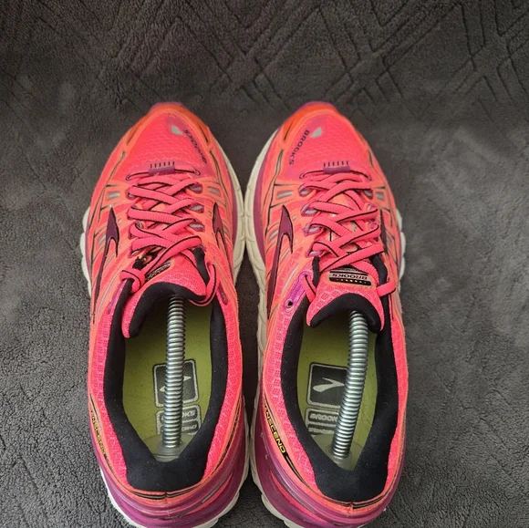 Brooks Transcend Ultimate Ride Running Shoes Womens Sz 9.5 Athletic Sneaker Pink - Picture 6 of 9